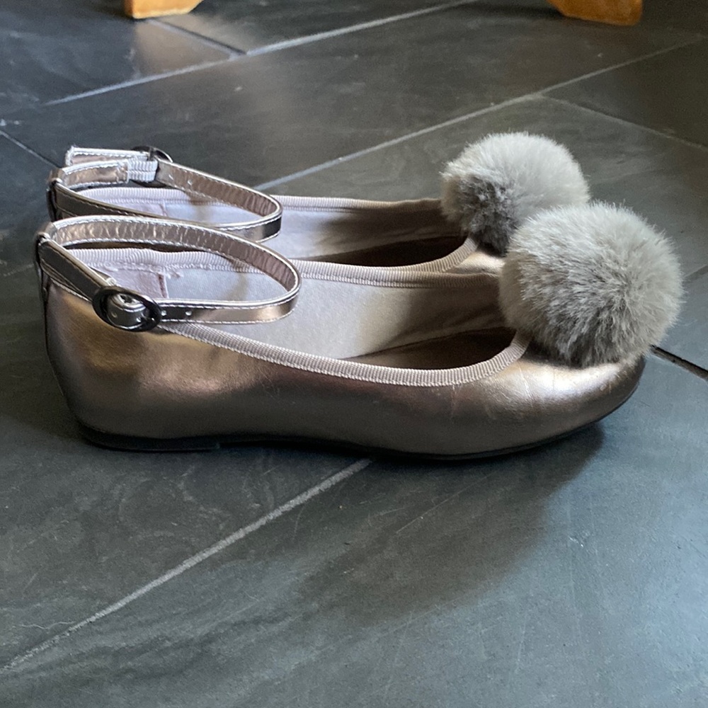 Nordstrom ,pewter,ballet flat size 13m